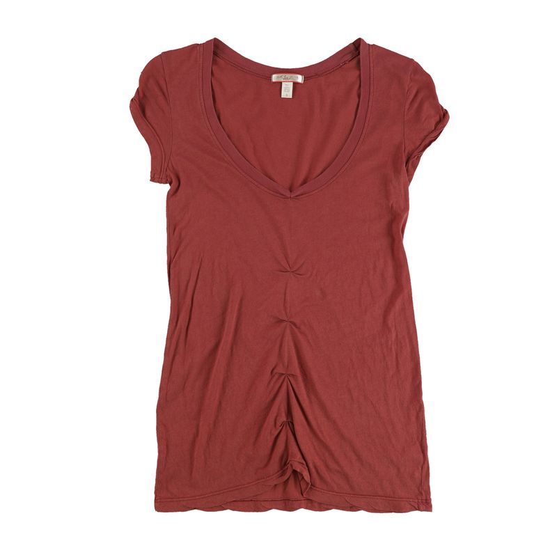 Lux Womens Solid Basic TShirt Nwt